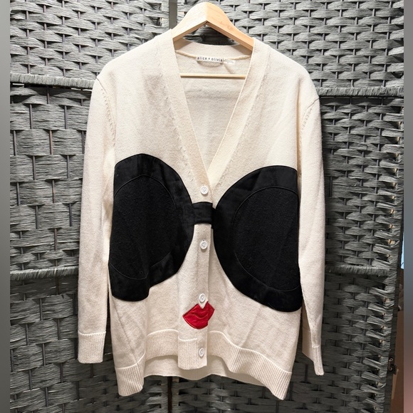 Alice + Olivia Bradford Stace Face Grandpa Cardigan - Picture 6 of 6